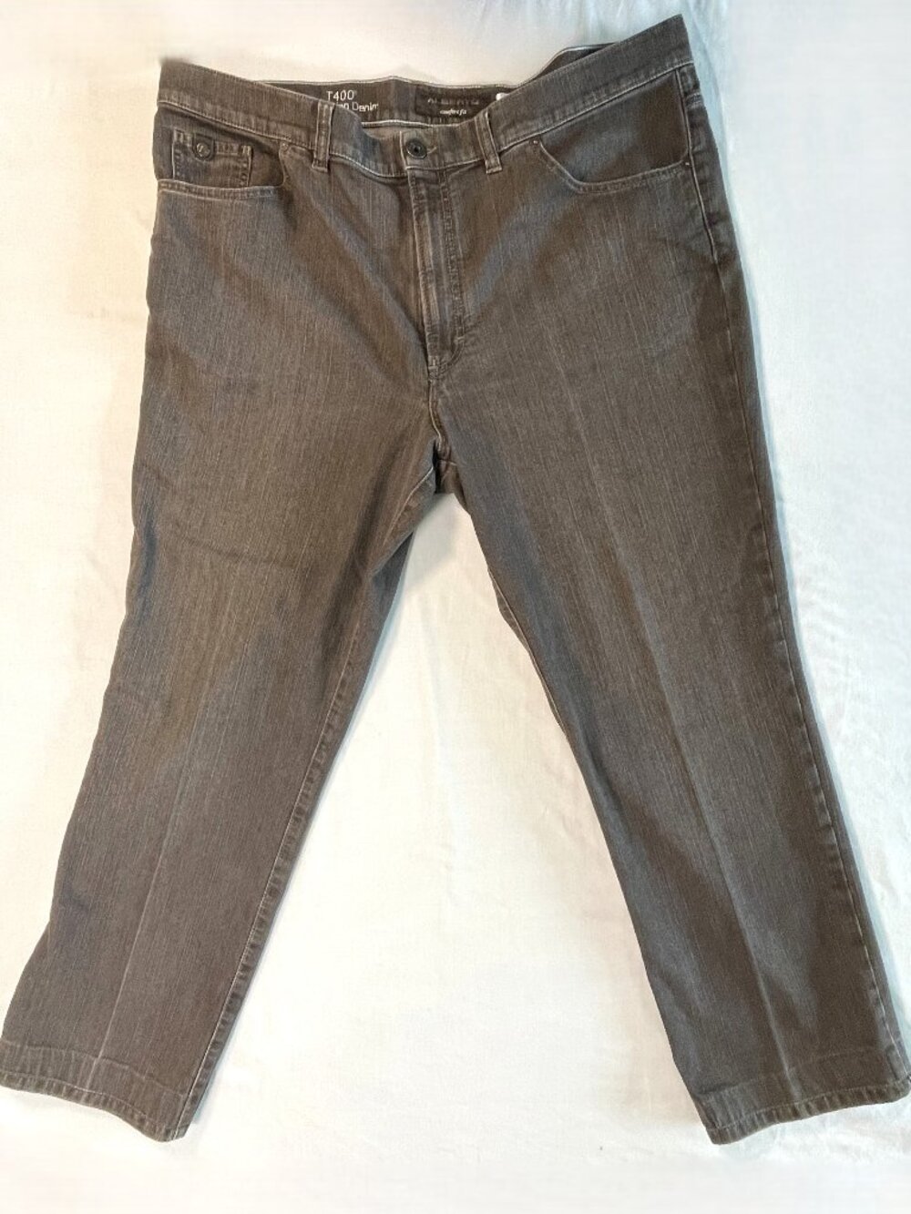 Alberto Tommy-D T400 Jeans Mens Tagged 42x31 Comfort Fit Stretch Gray Taupe